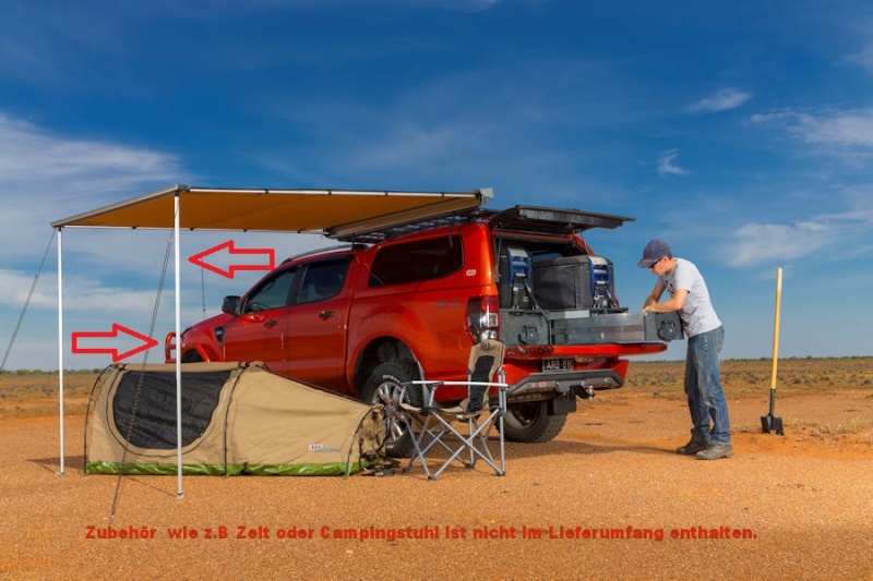 Teleskopstange "senkrecht" für ARB Touring Markise