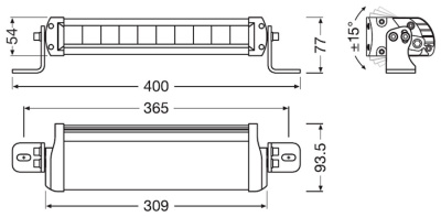 Osram LED Scheinwerfer FX250 Combo 12/24V, 2700 Lumen, 35W