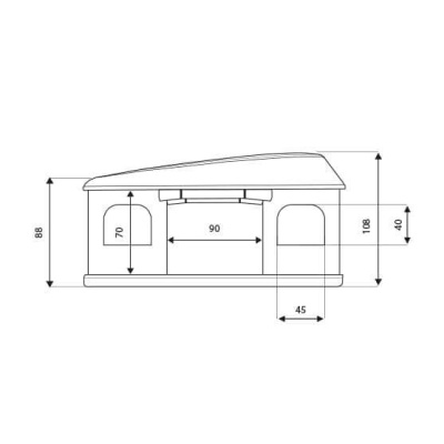 Autodachzelt AUTOHOME Grand Tour 360° medium Black Storm