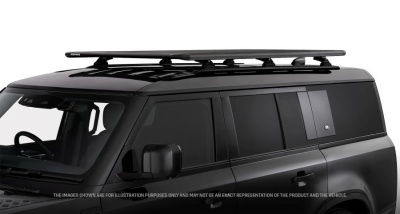 Dachträger Rhino Rack Pioneer New Defender 110 auf RCP73, 2,10 x 1,24 m