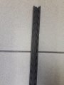 Zurrschiene / Airlineschiene 1250 mm vierkant schmal, schwarz