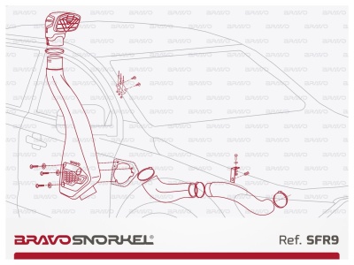BRAVO Snorkel für Ford Ranger PX (2011- 2022)