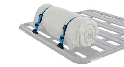 Rhino Rack Zurrgurt-Set, Klemmschloss mit Gummischutz, 2.2m für Pioneer Plattform