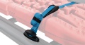 Rhino Rack Zurrgurt-Set, Klemmschloss mit Gummischutz, 2.2m für Pioneer Plattform