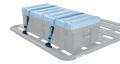 Rhino Rack Zurrgurt-Set, Klemmschloss mit Gummischutz, 2.2m für Pioneer Plattform