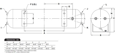 Kompressor Viair 485 C 12 Volt Stealth Black - Kessel-Kit 9,5 Liter