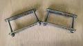 Befestigungsbleche für Dachzelte aus Edelstahl, Paar - 75 mm