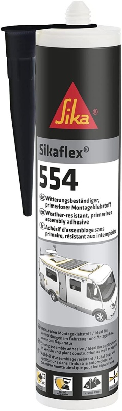 Sikaflex 554 Montageklebstoff schwarz 300 ml