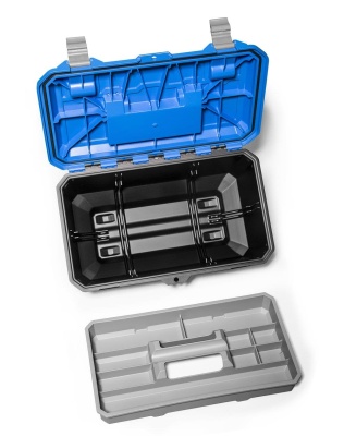 DECKED Cross-Box Werkzeugkiste mit Tragegriff, blau - klein