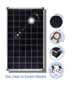Solarmodul 100 Watt 12 oder 24 Volt