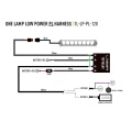 Lazer Lamps Kabelsatz Single für TripleR + Linear, 1L-LP-PL-120
