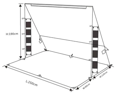 ARB Deluxe Awning Alcove Vorzelt, für 2500 mm ARB Touring Markisen