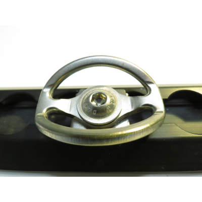 Gurtöse doppelt zum Anschrauben Edelstahl