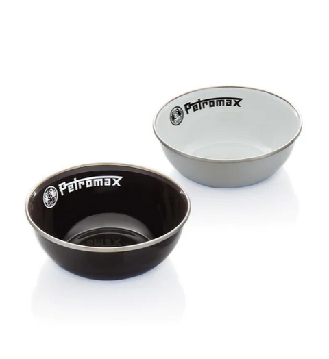 Petromax Emaille Schalen groß im 2er Set weiß