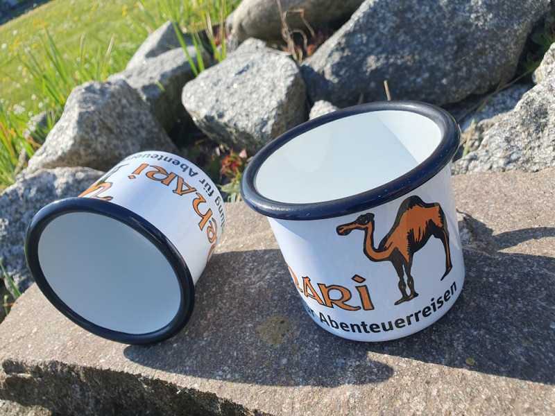 Mehari - Emaille Becher