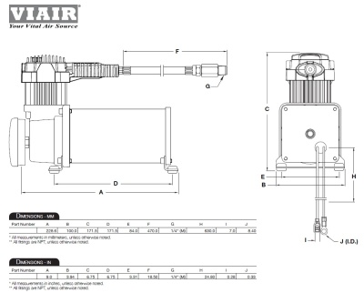 Kompressor VIAIR 400 C Stealth Black 12 Volt