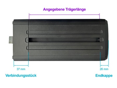 Rhino Rack Reconn-Deck Querträger 1500 mm, schwarz