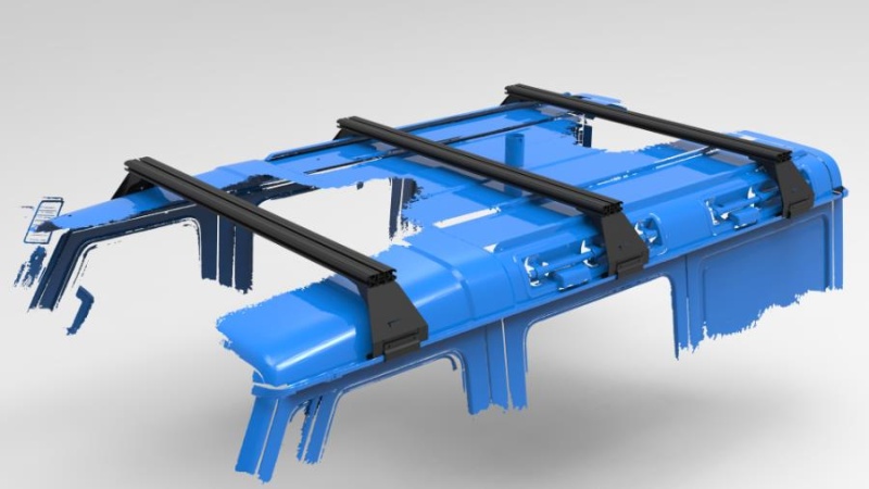 Reconn-Querträger 1500 für Ineos Grenadier (3 Stück) - inkl. Fußkits