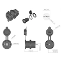 Einbausteckdose 12V/20A 24V/15A