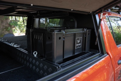 Bushtech Ammobox Halterung (Schiene) für Hardtop Ranger/Amarok ab 23