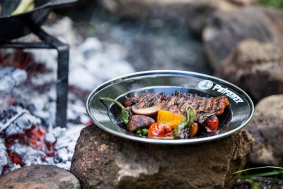 Petromax Emaille-Teller 2er Set schwarz Größe S