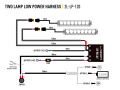 Lazer Lamps Kabelsatz Duo für TripleR + Linear, 2L-LP-120