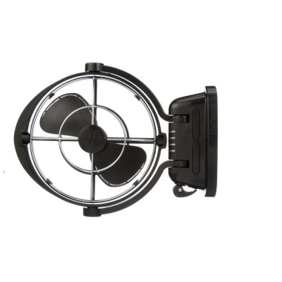 Sirocco II Ventilator, schwarz, 12 / 24V