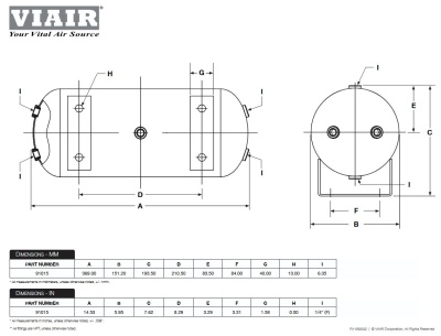 Kompressor Viair 485 C 12 Volt Stealth Black - Kessel-Kit 5,7 Liter