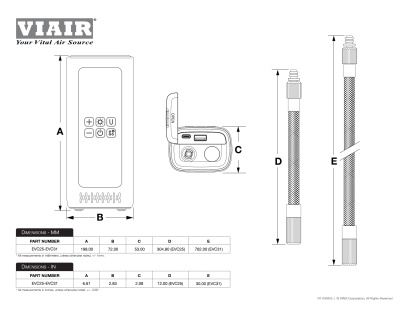 Kompressor Viair EVC 25 Rechargeable Portable Compressor