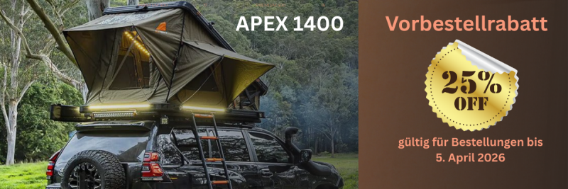 OZTENT Hartschalen-Dachzelt Apex RT-C-1400