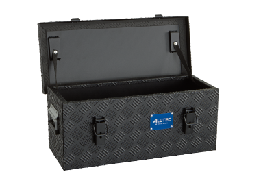 Alu - Box 37 Liter AluTec Extreme 37 black Riffelblech