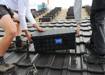 Alu - Box 37 Liter AluTec Extreme 37 black Riffelblech