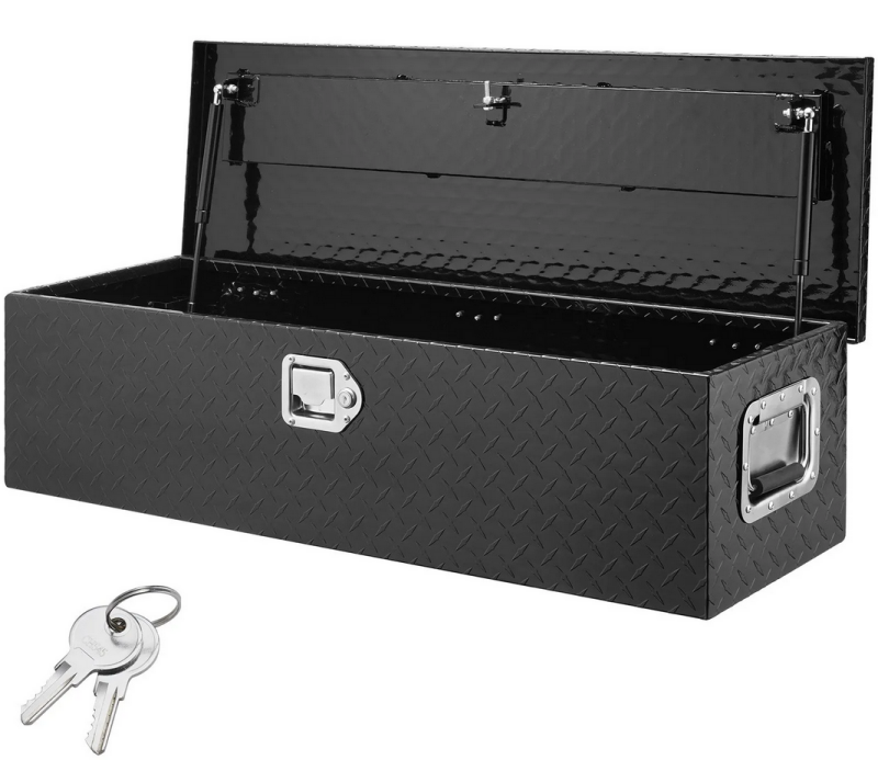 Alu - Box 79 Liter Riffelblech schwarz