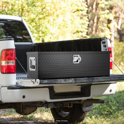 Alu - Box 79 Liter Riffelblech schwarz