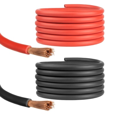 Kabel / Kupferleitung 16 mm², schwarz, 1m
