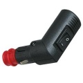 winkelbarer Kfz Stecker m. Schalter und Adapter