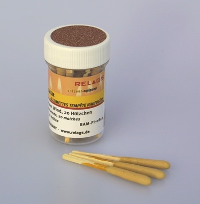Sturmstreichhölzer in Dose