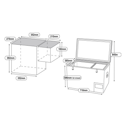 Kompressor - Kühlbox National Luna Legacy 50 Twin Smart BT