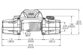 Seilwinde Warn Zeon 8, 12-V, CE 3.600 kg Zugkraft