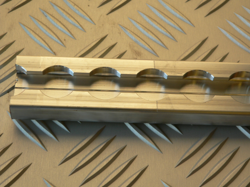 Zurrschiene / Systemschiene Alu vierkant Light (34x9,6 mm)