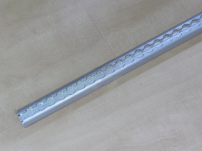 Zurrschiene / Systemschiene Alu halbrund standard (50 x 11 mm)