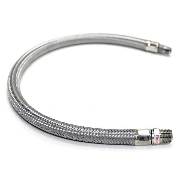 Stahlflexschlauch Viair für Kompressoranlagen 90 cm 1/4" ohne Rückschlagventil
