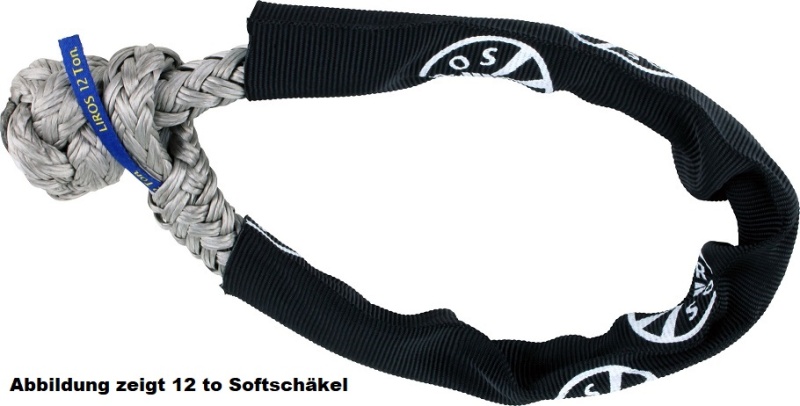 Softschäkel Liros XTR mit Schutzschlauch Bruchlast 12 to