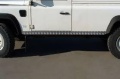 Schwellerschutz Defender 110 (Paar) 3 mm Alu silber eloxiert